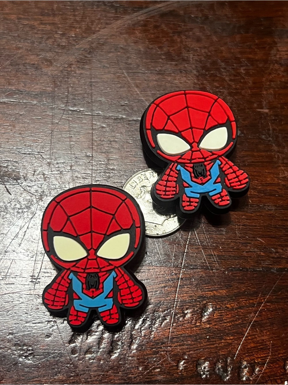 Marvel Spider-Man Red and Blue Shoe Charms Pack - 7 Pieces - Picture 5 of 6